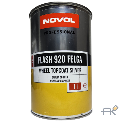 Краска акриловая Novol FLASH 920 1L серебристый